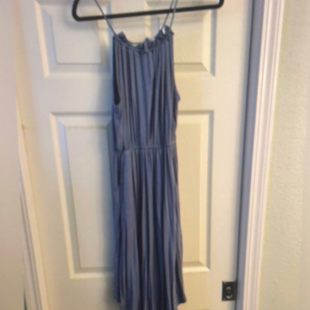 Elegant Blue Mini Dress